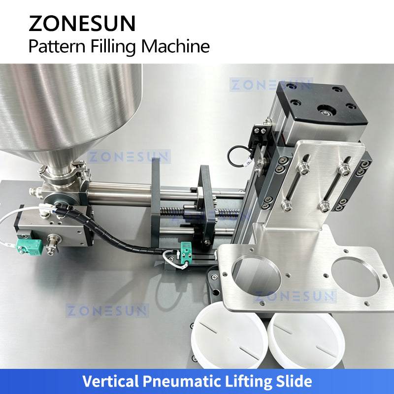 ZONESUN ZS-PGF5 Automatic Dual-Head Cosmetic Cream Filling Machine for Layered Patterns