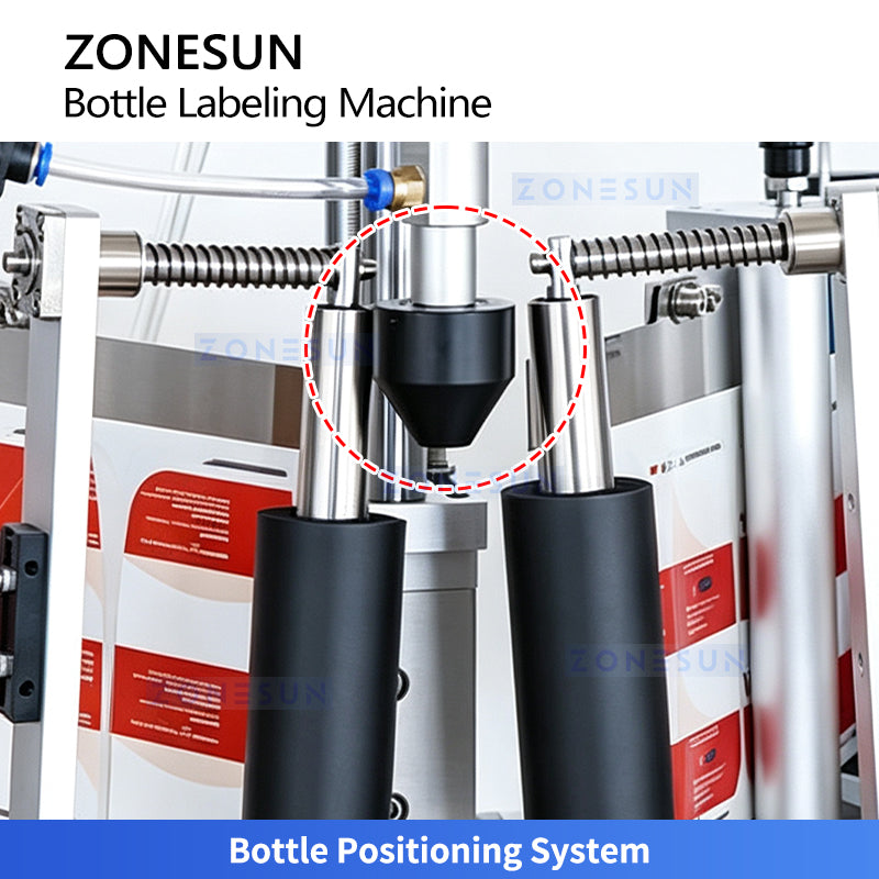 ZONESUN ZS-TB806 Semi Automatic Double-side Square Bottle Labeling Machine With Date Coder