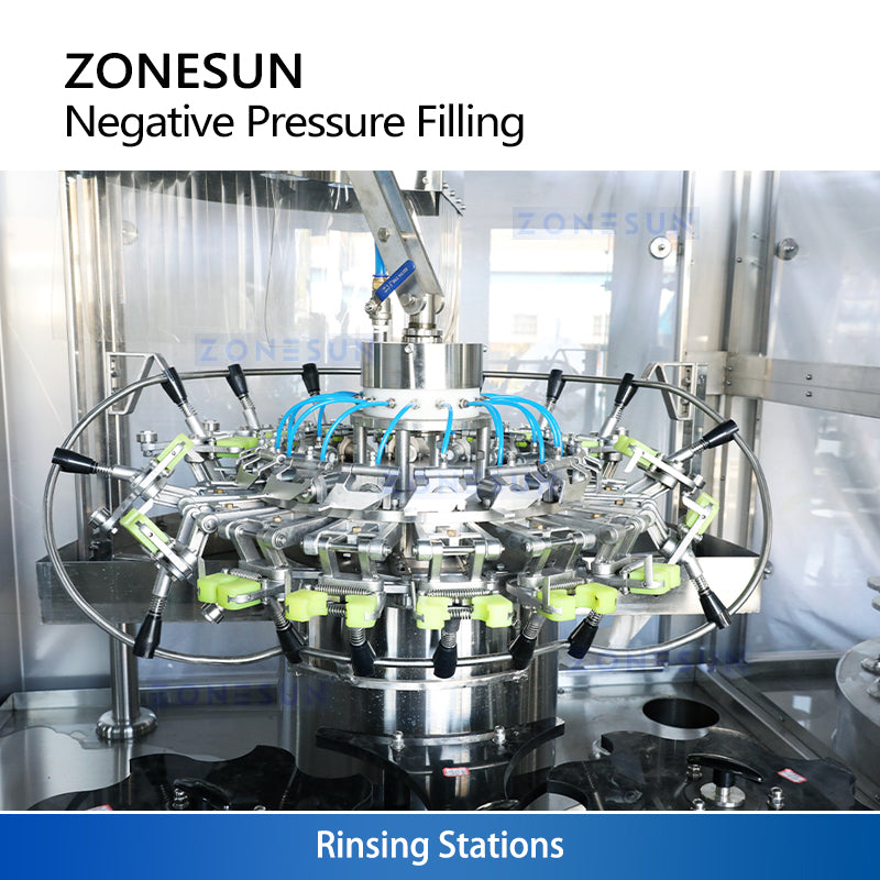 ZONESUN ZS-AFC883W Automatic Wine Bottle Rinsing Filling and Corking Machine