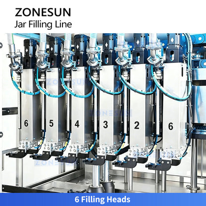 ZONESUN ZS-FAL180V9 Automatic Paste Production Line Twist-off Cap Bottle Packaging ZONESUN