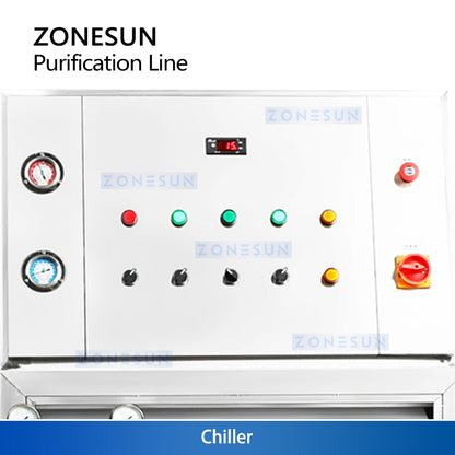ZONESUN ZS-FAL180W Automatic Perfume Mixing Cooling and Filtration Line Fragrance Industrial Solution