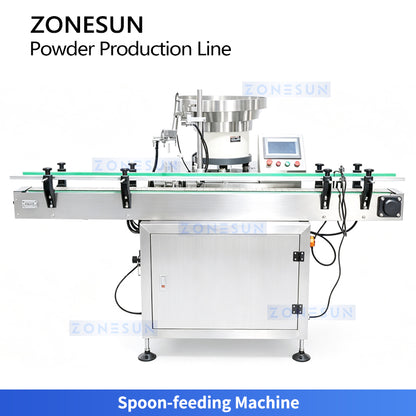 ZONESUN ZS-FAL320 Automatic Milk Powder Canning Line with Twin-Auger Filler Nitrogen Sealer