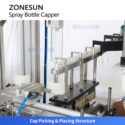 ZONESUN ZS-XG1870S Automatic Spray Bottle Capping Machine for Hydrating spray, Hair Oil