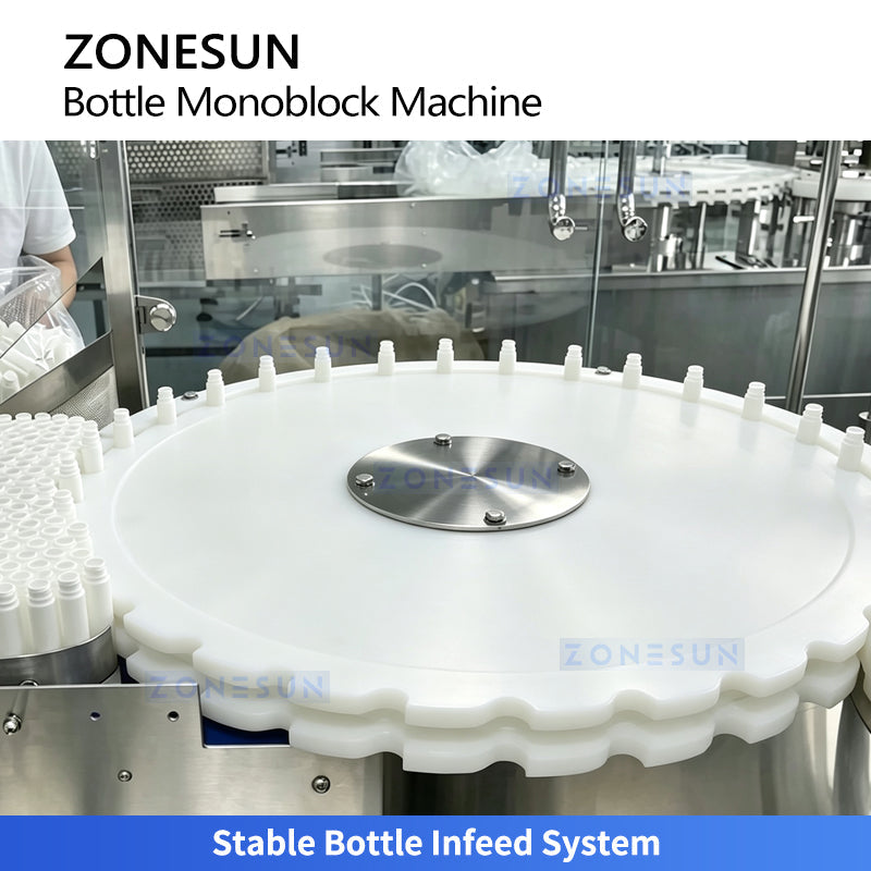 ZONESUN ZS-KGFX32 High-Speed Air Washing Filling and Capping Machine for 30 ml PP Bottles