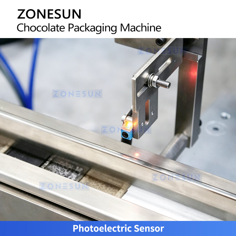 ZONESUN ZS-CWM2 High Speed Chocolate Bar Wrapping Machine with Automatic Film Wrapping System