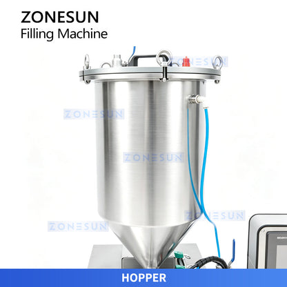 ZONESUN ZS-GTPP1M Pressurized Hopper Lipstick Paste Filler with Optional Heating and Mixing