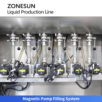 ZONESUN ZS-FAL180G11 Automatic Beverage Filling Capping Labeling Line
