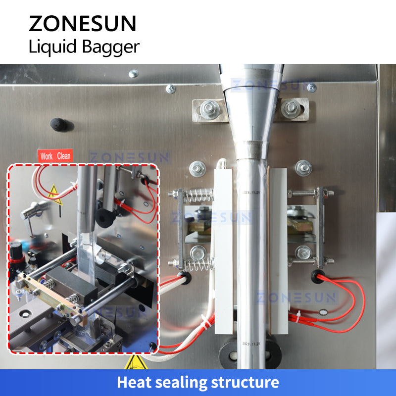 ZONESUN ZS-FS200D Liquid Sachet Filling Sealing Machine Pouch Packer