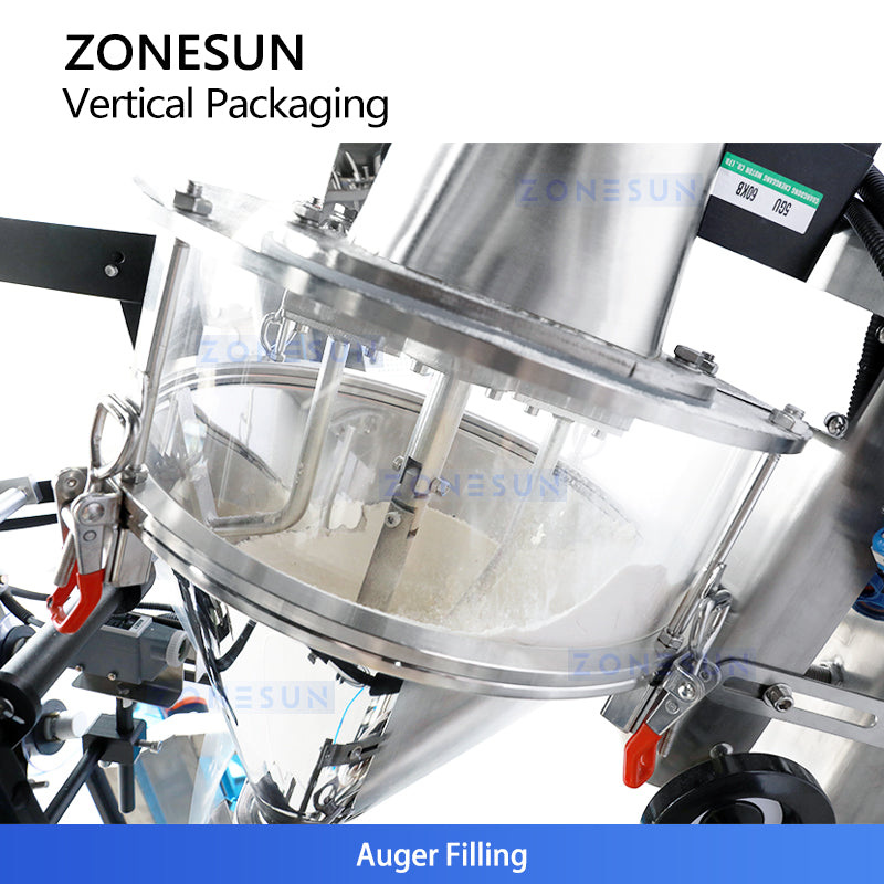 ZONESUN ZS-FS120Q Vertical Powder Packing Machine Automatic Sachet Filler and Sealer  ZONESUNPRO