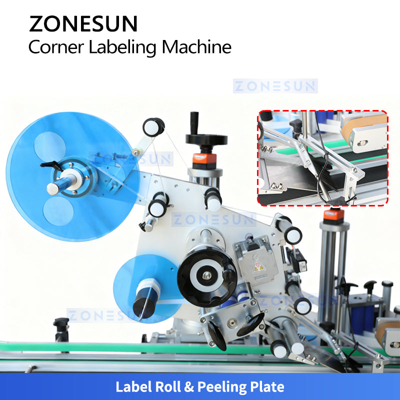 ZONESUN ZS-TB833R2 Anti-tamper Corner Labeling Machine for Box