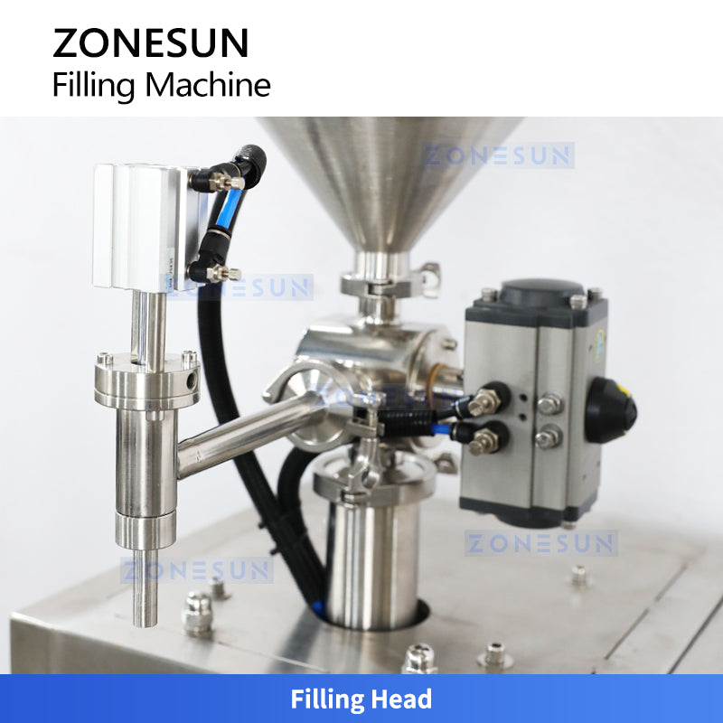 ZONESUN ZS-GTSM1 Semi-automatic Servo Motor Rotor Pump Paste Filling Machine