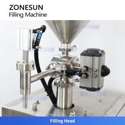 ZONESUN ZS-GTSM1 Semi-automatic Servo Motor Rotor Pump Paste Filling Machine