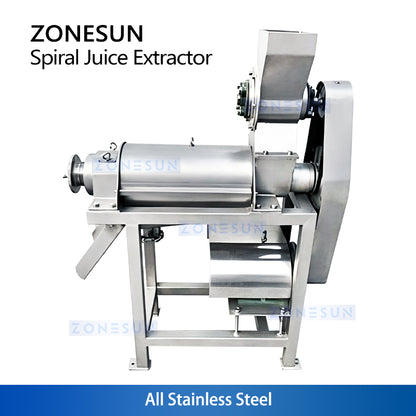 ZONESUN ZS-ZJ01 Continuous Fruit and Vegetable Juice Extractor Spiral Auger Press Machine Industrial Juicer