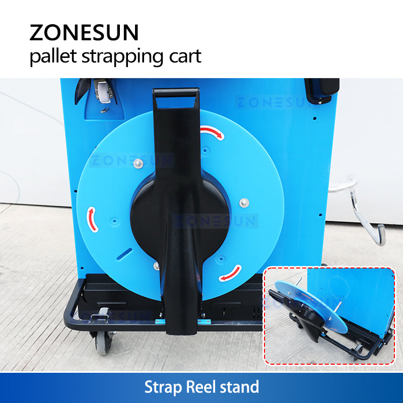 electric pallet strapping cart