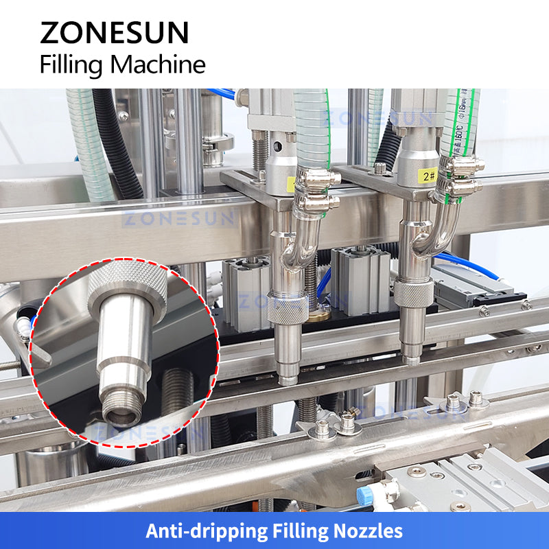 ZONESUN ZS-YT2T-2PXD Automatic 2 Heads Servo Piston Pump Shampoo Lotion Paste Filling Machine