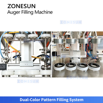 ZONESUN ZS-MCS4 Decorative Cosmetic Cream Swirl and Pattern Filling Machine