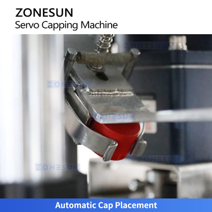 ZONESUN ZS-XG440RS2 Automatic Servo Capping Machine With Cap Feeding Placement System
