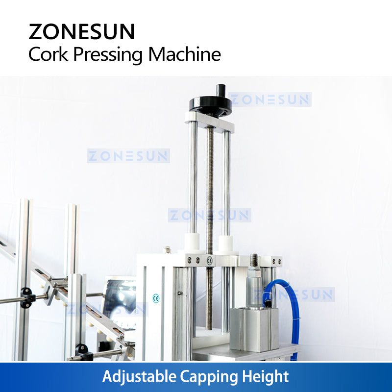 ZONESUN ZS-XG16D1 Custom Automatic Wooden Cork Cap Pressing Machine With Cap Feeder