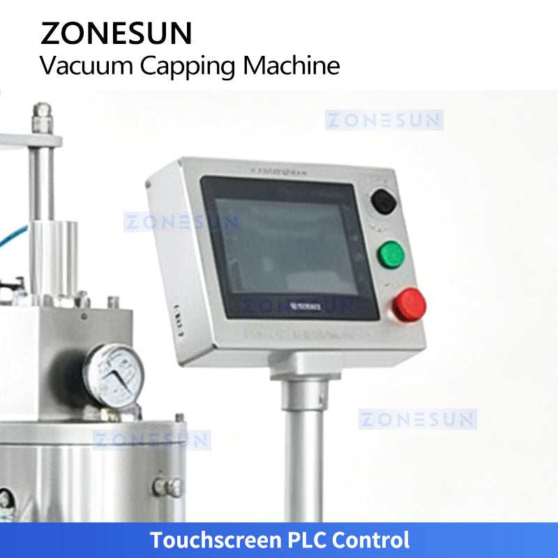 ZONESUN ZS-XG240 Automatic Jar Vacuum Sealing Machine for Glass Bottles Twist off Caps