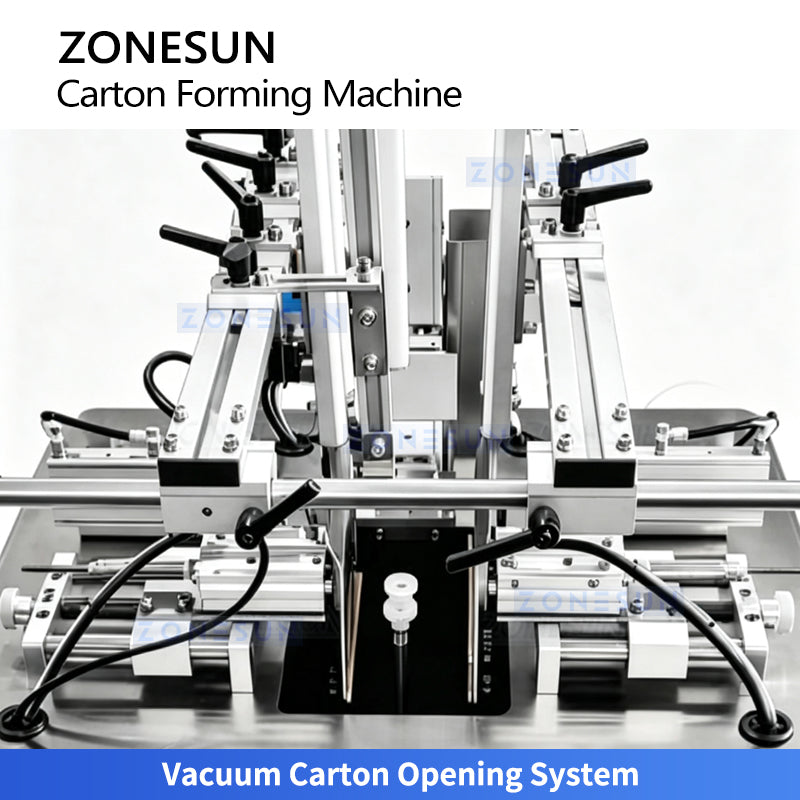 ZONESUN ZS-SEFM01 Compact Paperboard Carton Erector with Vacuum Box Opening System