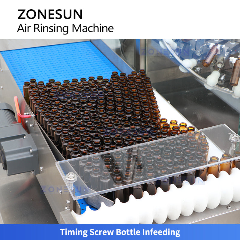 ZONESUN ZS‑WB48 High‑Speed Bottle Cleaning System | Automatic Rotary Vial Air Rinsing Machine  ZONESUNPRO