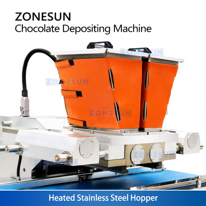 ZONESUN ZS-GDJ8 Semi-Automatic Servo Chocolate Depositing & Filling Machine