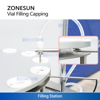 ZONESUN ZS-AFC1CB Compact Integrated Vial Filling and Capping Machine