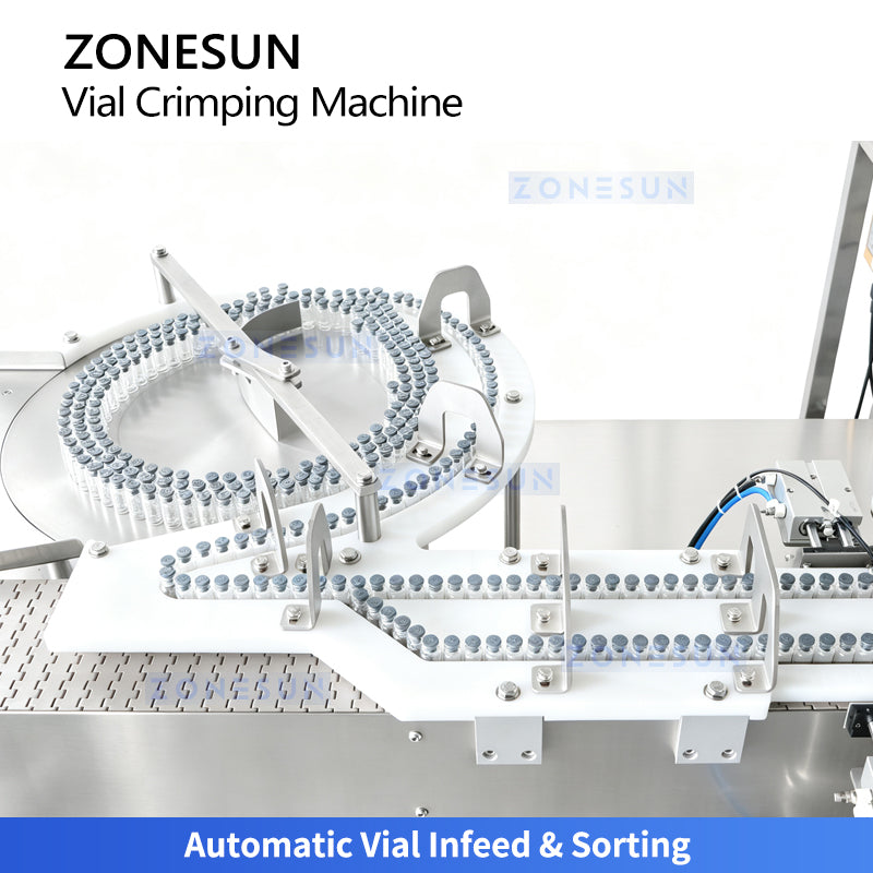 ZONESUN ZS-YG100D Automatic Dual-Head Vial Crimping & Capping Machine
