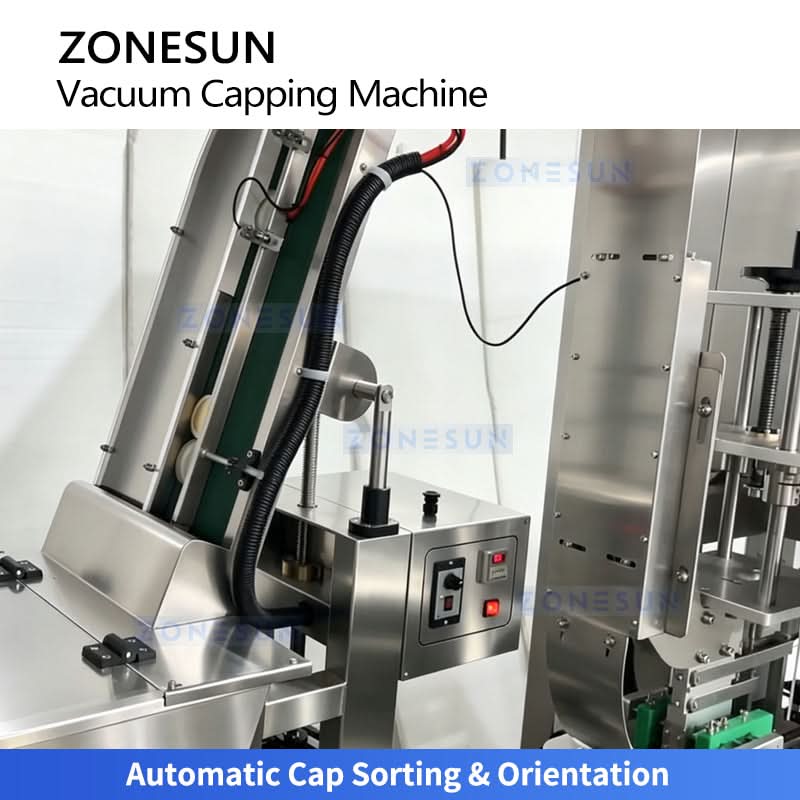 ZONESUN ZS-AFK180 Continuous Twist-off Caps Vacuum Capping Machine  ZONESUNPRO