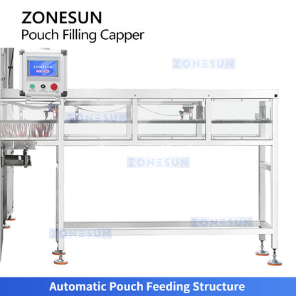ZONESUN ZS-AFC12M High-Speed Servo Spout Pouch Piston Liquid Packaging Monoblock Machine (Up to 120 Bags/Min) ZONESUN