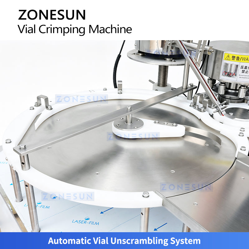 ZONESUN ZS-YG300 Automatic Vial Capping Machine Pharmaceutical Lab Bottle Capper