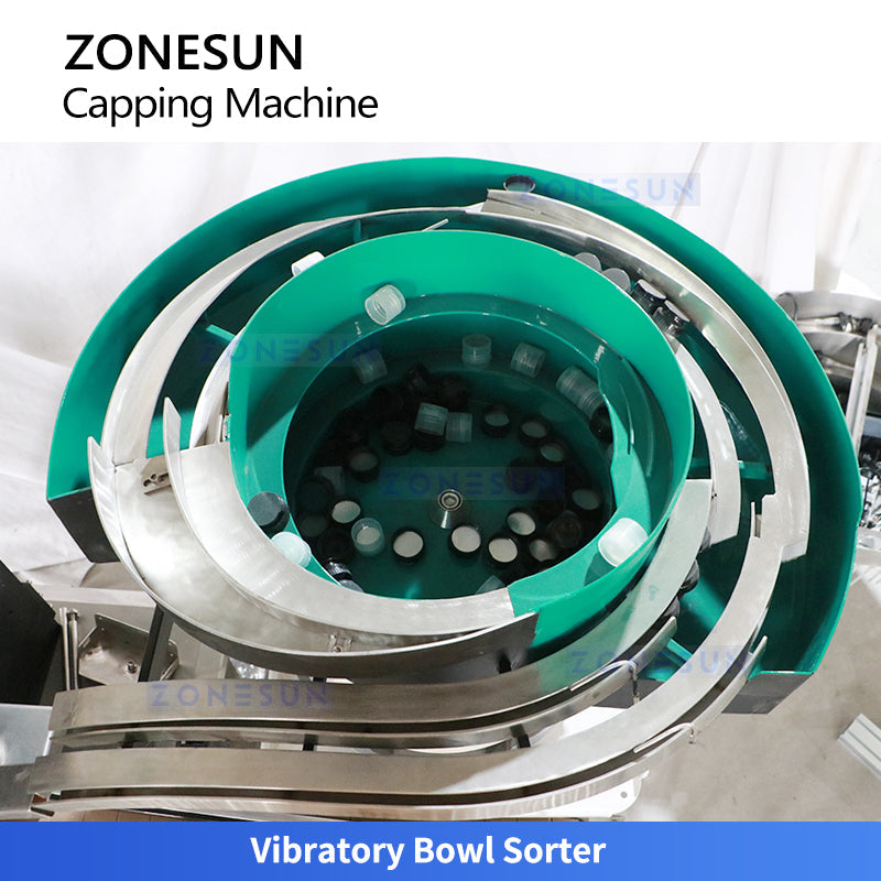 ZONESUN ZS-XG440S2 Automatic Servo Capper with Dual-Track Bowl Feeder