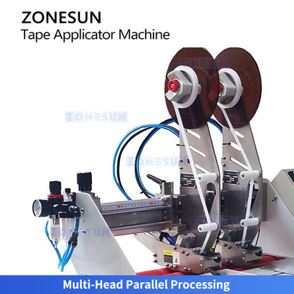 Multi-head tape applicator