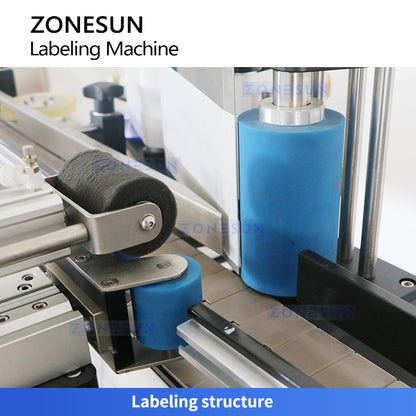 ZONESUN ZS-TB260RA Automatic Round Bottle Cap & Body Labeling Machine
