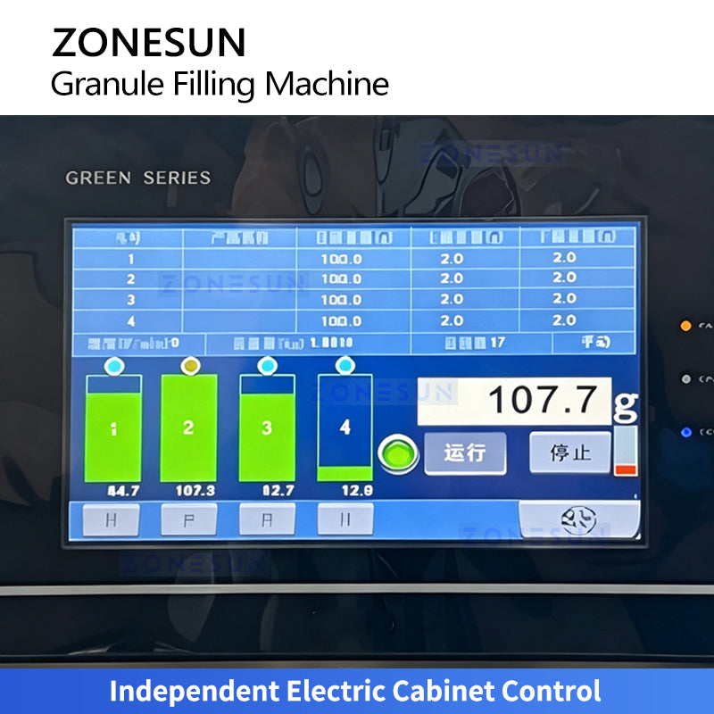 ZONESUN ZS-KIS900 Automatic Volumetric Filler for Grains, Nuts & Spices