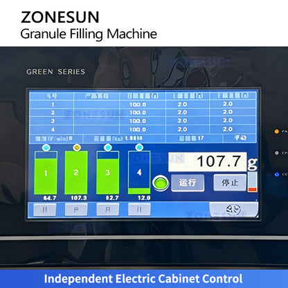 ZONESUN ZS-KIS900 Automatic Volumetric Filler for Grains, Nuts & Spices
