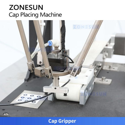 robotic pick and place cap assembly