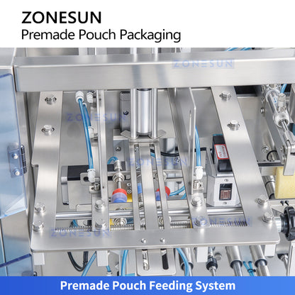 ZONESUN ZS-AFS04W 4-Head Linear Weigher Premade Pouch Filling & Sealing Machine