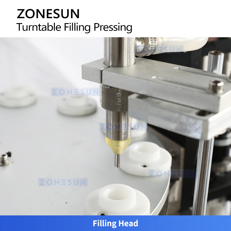 ZONESUN ZS-AFC1CH Automatic Paste Filling and Cap Pressing Monoblock Machine with Pressure-Boost Hopper