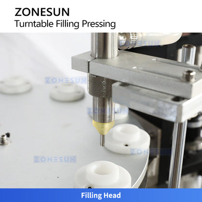 ZONESUN ZS-AFC1CH Automatic Paste Filling and Cap Pressing Monoblock Machine with Pressure-Boost Hopper