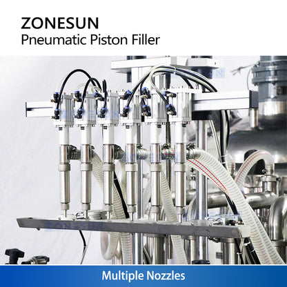 ZONESUN ZS-YT6T-6Y Automatic Pneumatic Liquid Filling Machine