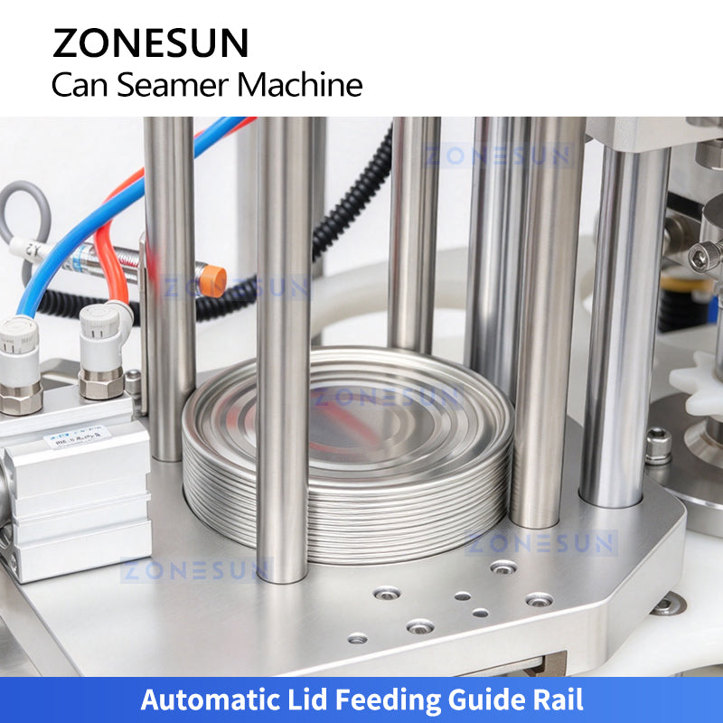 ZONESUN ZS-AFK350 Automatic Servo Metal Can Seamer for Square, Oval & Round Cans
