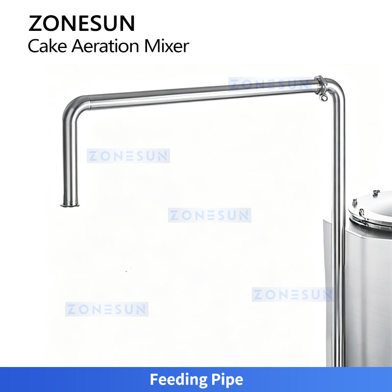 ZONESUN ZS-DG130 Industrial Cake Foam Mixer with Air Injection System