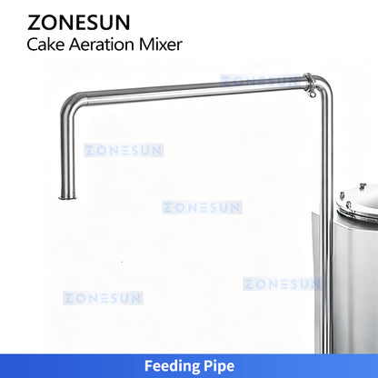 ZONESUN ZS-DG130 Industrial Cake Foam Mixer with Air Injection System