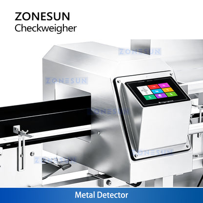 ZONESUN ZS-MD910K Automatic Checkweigher & Metal Detector with Reject System
