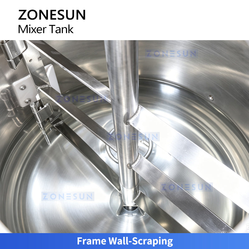 ZONESUN ZS-VMB200L Vacuum Emulsifying Mixer Tank for Cosmetic & Pharmaceutical Production