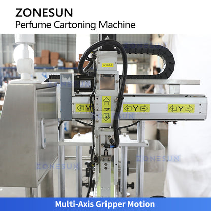ZONESUN ZS-PB01 Perfume Bottle Cartoning Machine with Detection & Reject System