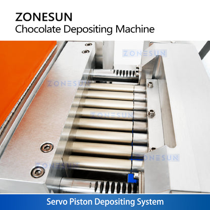 ZONESUN ZS-GDJ8 Semi-Automatic Servo Chocolate Depositing & Filling Machine