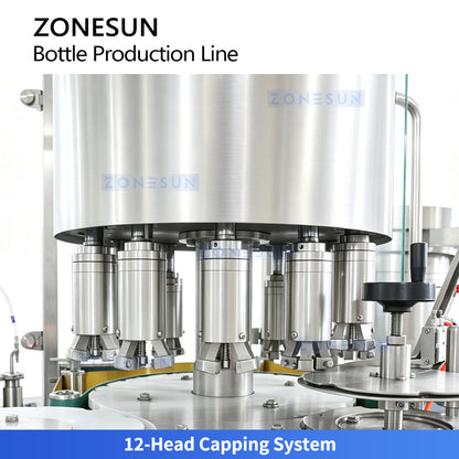 ZONESUN ZS-FAL180V20 Automatic Small Bottle Filling Capping Labeling Line