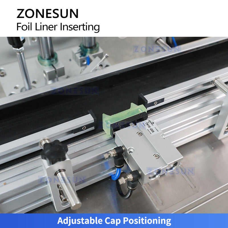 Cosmetic cap liner inserting machine